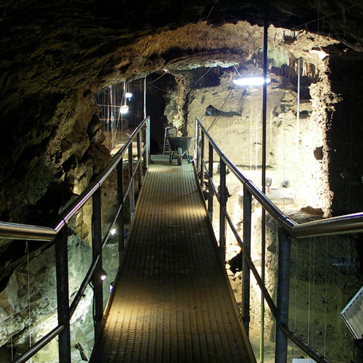 Inside the cave