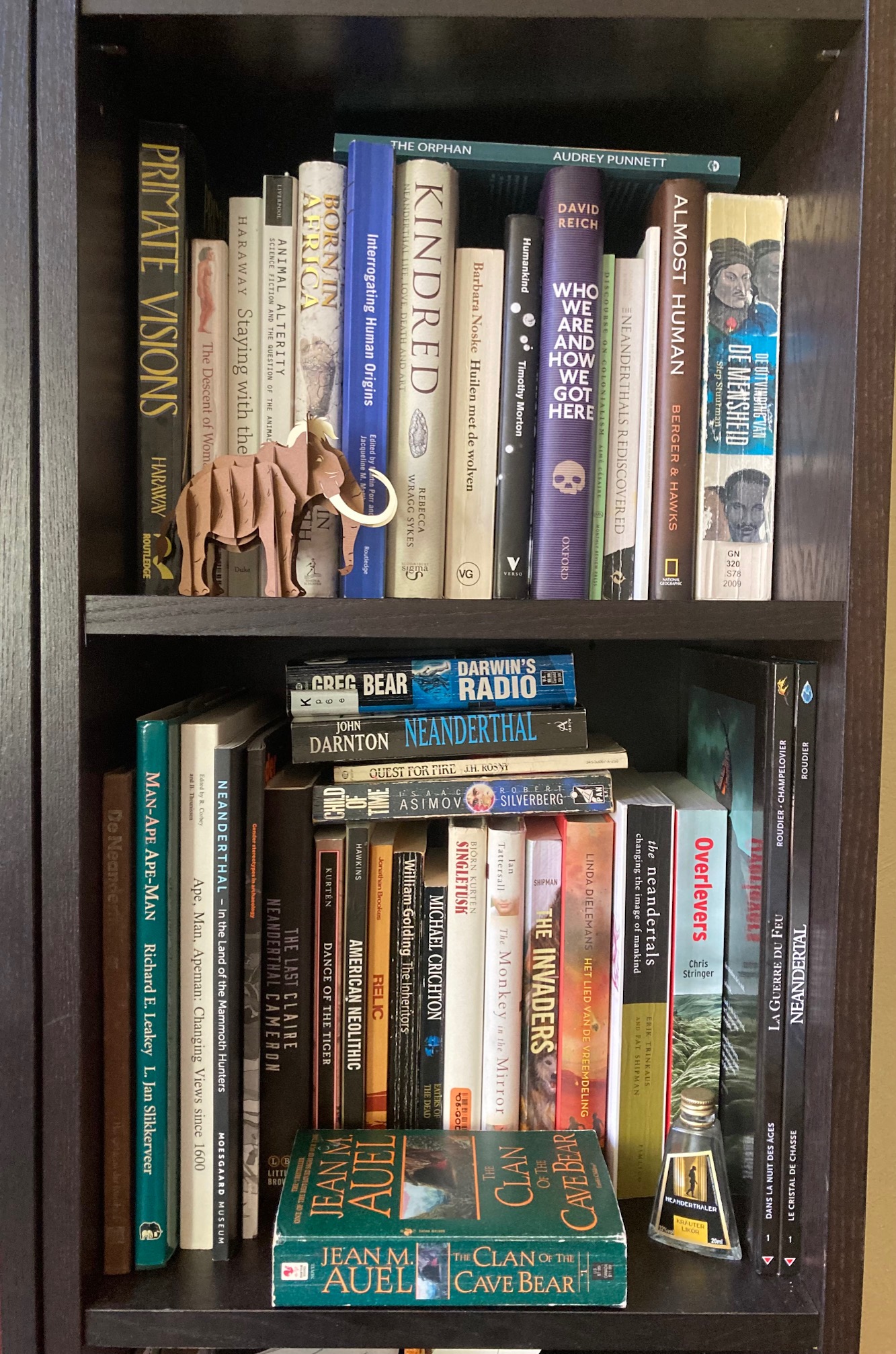A researcher's bookshelf